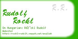 rudolf rockl business card